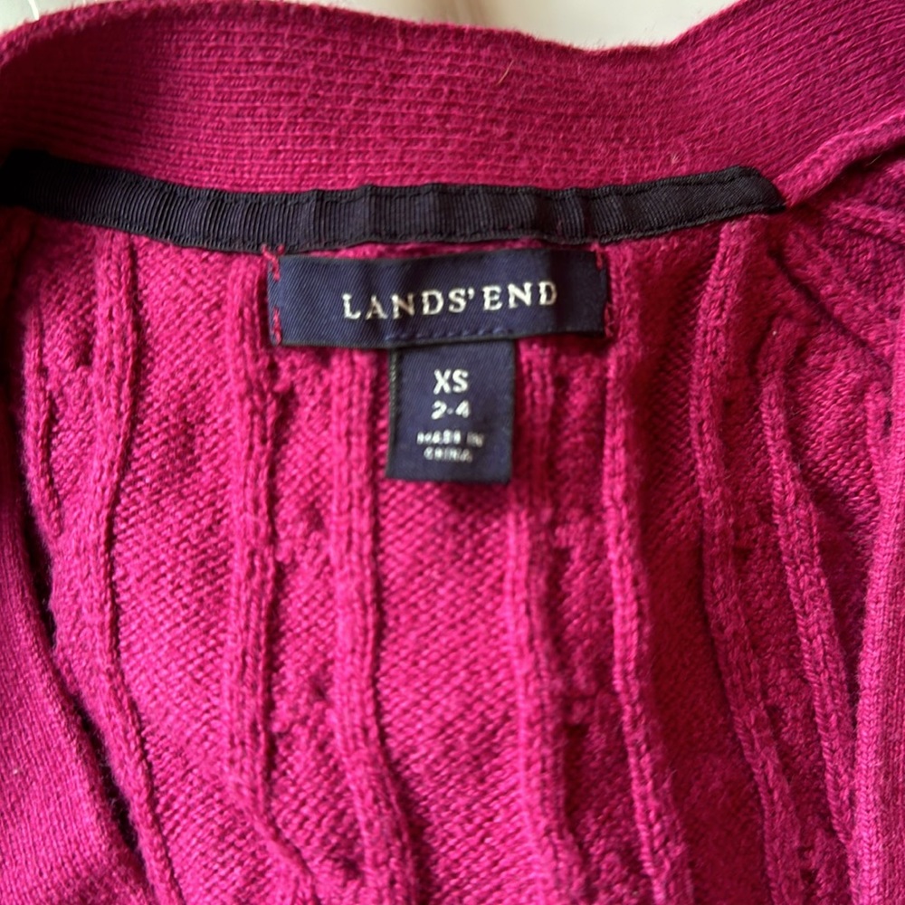 Lands End XS Cardigan